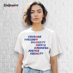 america values freedom kindness justice equality shirt