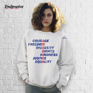 america values freedom kindness justice equality shirt
