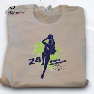 arike ogunbowale silhouette signature dallas wings shirt