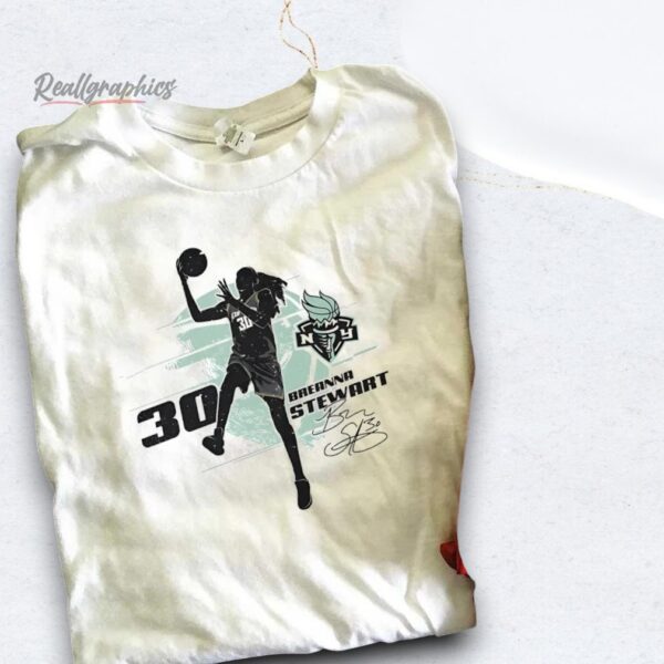 Breanna Stewart Silhouette Signature New York Liberty Shirt
