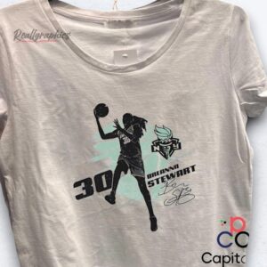 Breanna Stewart Silhouette Signature New York Liberty Shirt