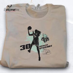 Breanna Stewart Silhouette Signature New York Liberty Shirt