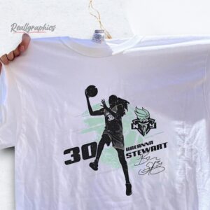 Breanna Stewart Silhouette Signature New York Liberty Shirt