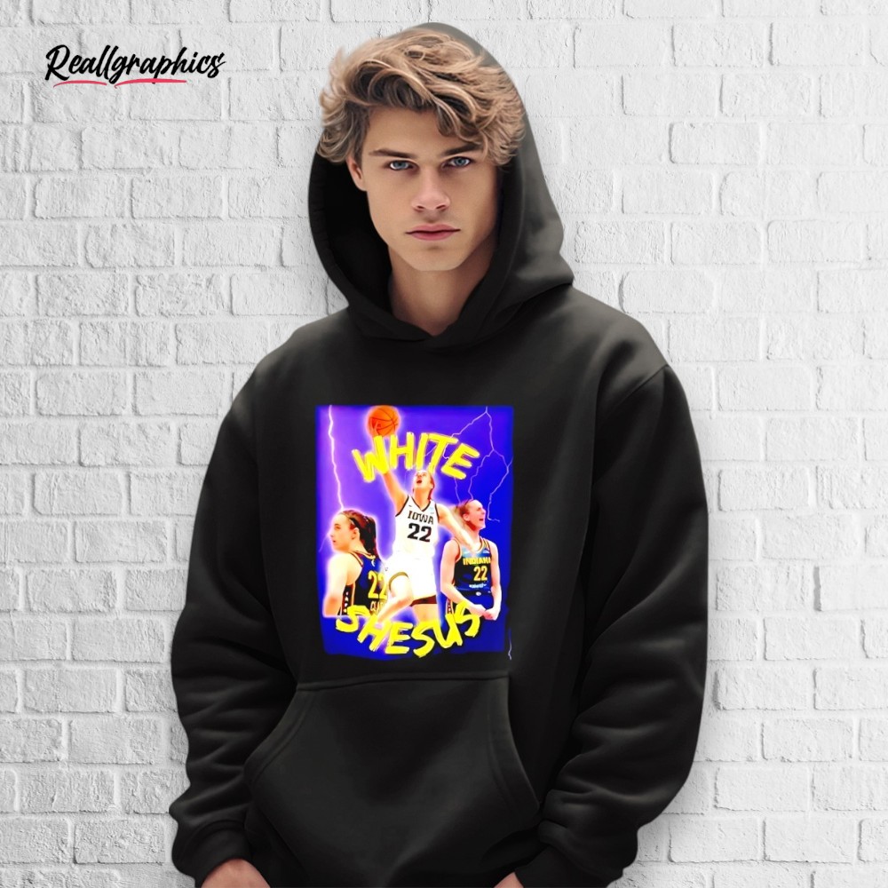 Caitlin Clark White Shesus Graphic Caitlin Clark White Shesus Graphic