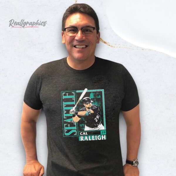 cal raleigh card style seattle mariners shirt