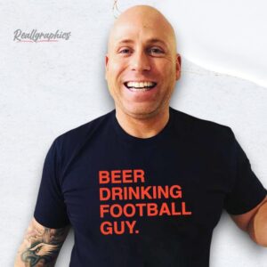 chicago bears beer drinking football guy shirt