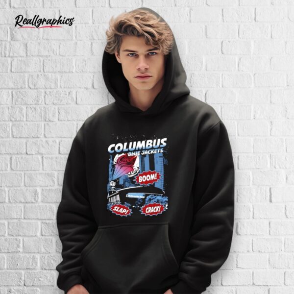 columbus blue jackets boom slap crack shirt