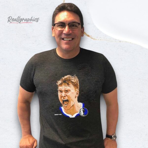 cooper flagg portrait scream dallas mavericks shirt