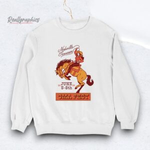 cowgirl riding horse nashville tennessee cma fest shirt