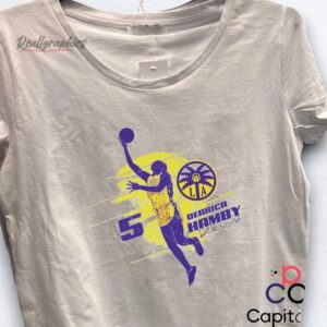 dearica hamby silhouette signature los angeles sparks shirt