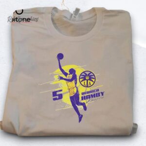 dearica hamby silhouette signature los angeles sparks shirt