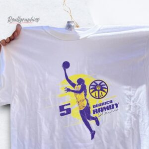 dearica hamby silhouette signature los angeles sparks shirt
