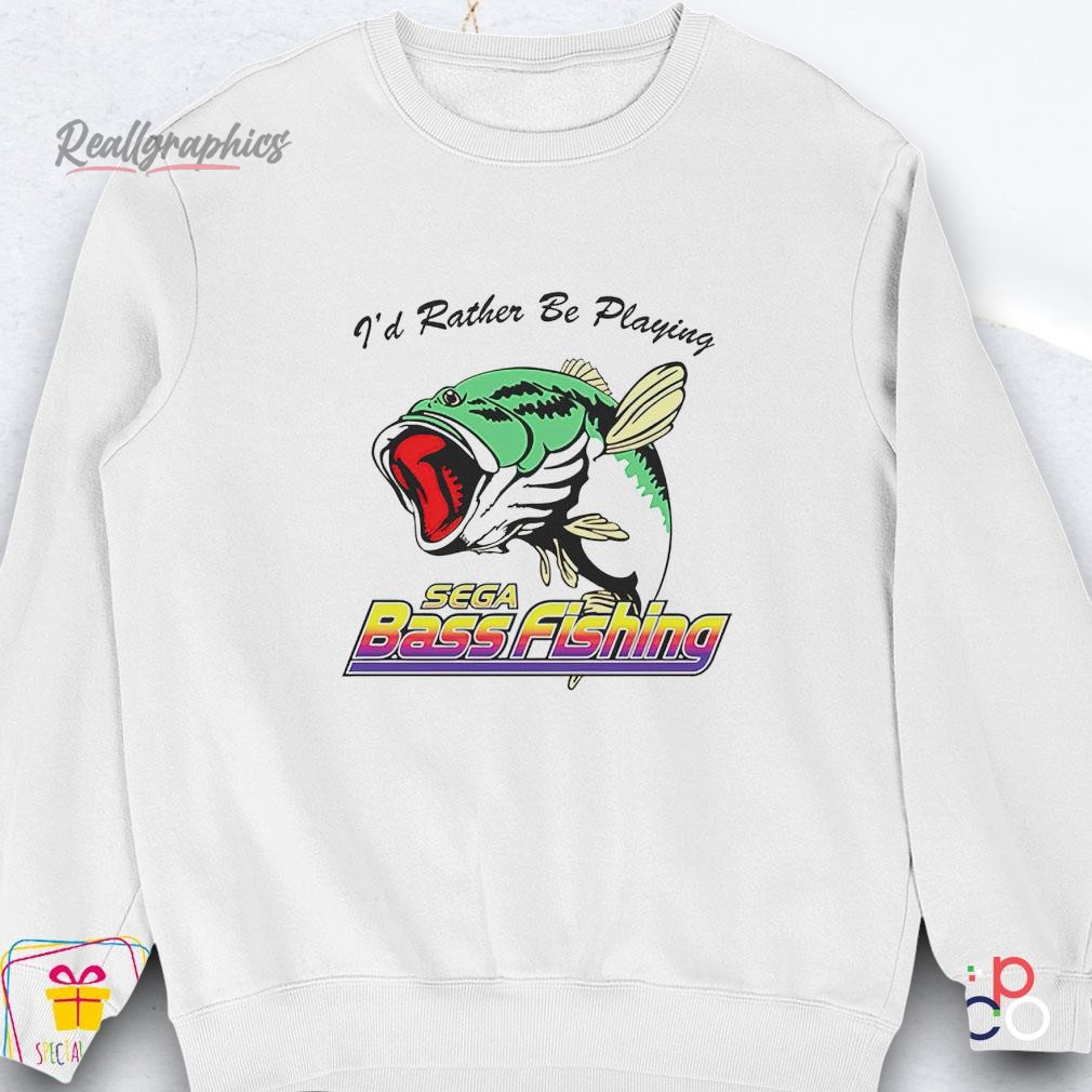 id-rather-be-playing-sega-bass-fishing-shirt-5_swzrzw I'd Rather Be Playing Sega Bass Fishing Shirt