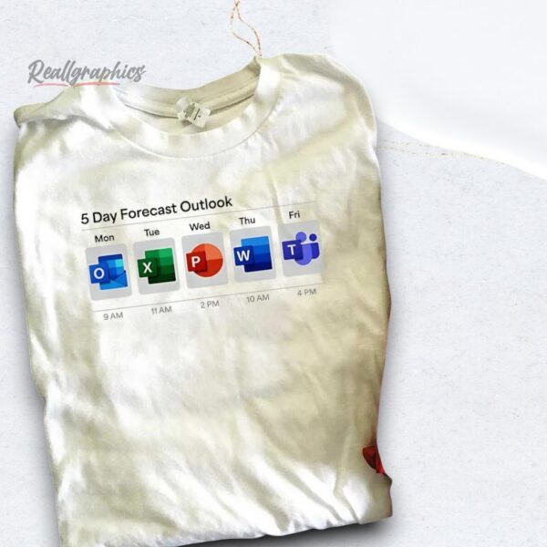microsoft 5 day forecast outlook shirt