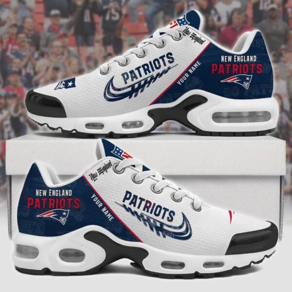 new england patriots custom air running shoes, patriots footwear