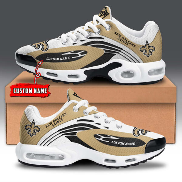 new orleans saints custom air running shoes, new orleans saints merch