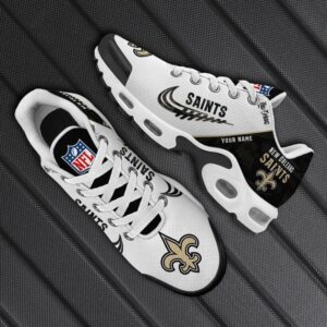 new orleans saints custom air running shoes, new orleans saints merchandise