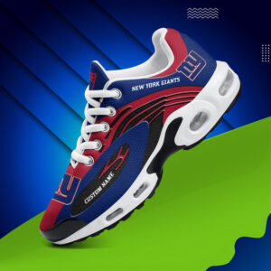 new york giants custom air running shoes, giants footwear