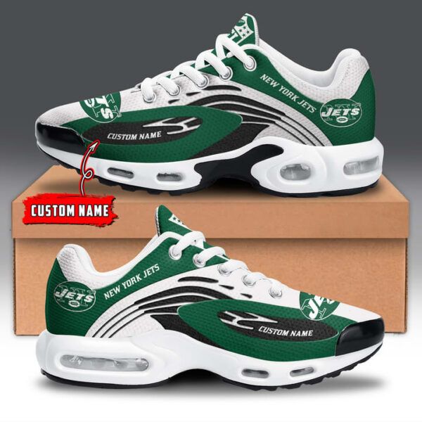 new york jets custom air running shoes, jets team gifts