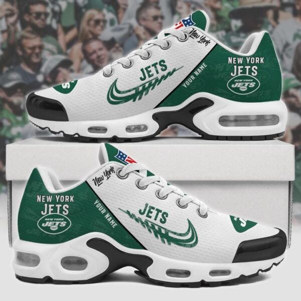 new york jets custom air running shoes , jets team gifts