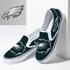 philadelphia eagles slip on shoes, philadelphia eagles shoes