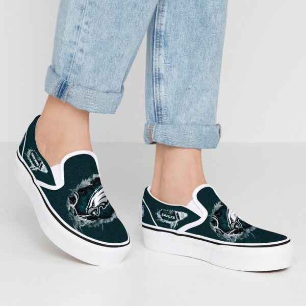 philadelphia eagles slip on shoes, philadelphia eagles shoes