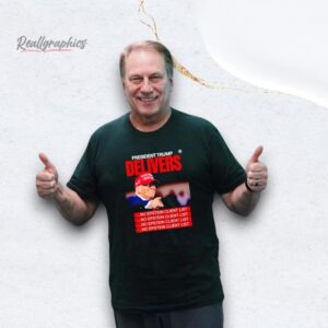 president trump delivers no epstein client list shirt