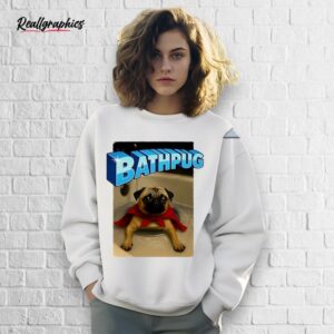 pug superhero bathpug shirt
