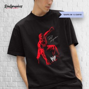 rey mysterio wrestler portrait shirt