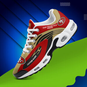 san francisco 49ers custom air running shoes, 49ers team gifts