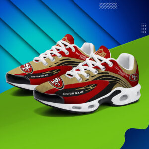 san francisco 49ers custom air running shoes, 49ers team gifts
