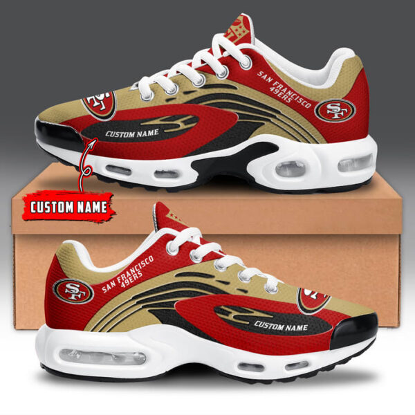 san francisco 49ers custom air running shoes, 49ers team gifts