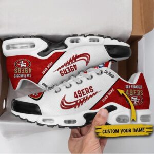 san francisco 49ers custom air running shoes, san francisco 49ers merch