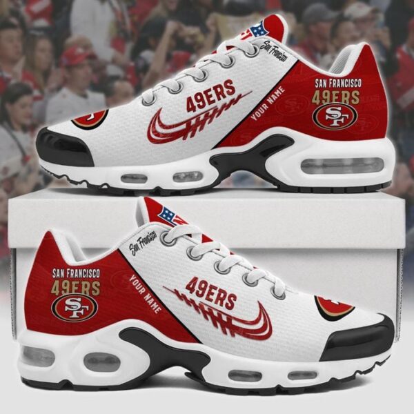 san francisco 49ers custom air running shoes, san francisco 49ers merch