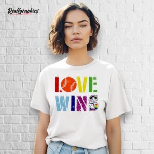 seattle mariners love wins pride month logo shirt