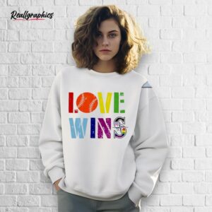 seattle mariners love wins pride month logo shirt