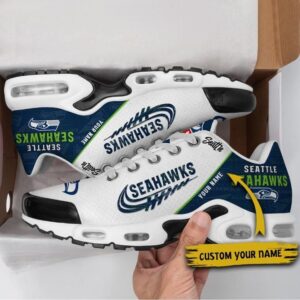seattle seahawks custom air running shoes, seattle seahawks gifts for fans