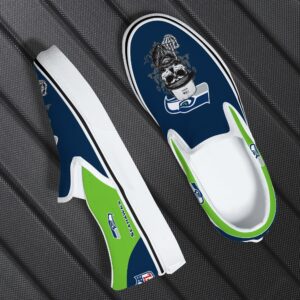 seattle seahawks slip on shoes, seahawks footwear