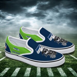seattle seahawks slip on shoes, seahawks footwear