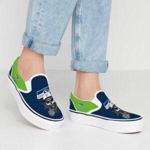 seattle seahawks slip on shoes, seahawks footwear