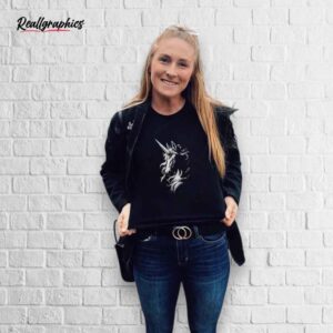 shadowed unicorn silver shirt