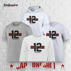 shedeur sanders browns player name number stripe shirt