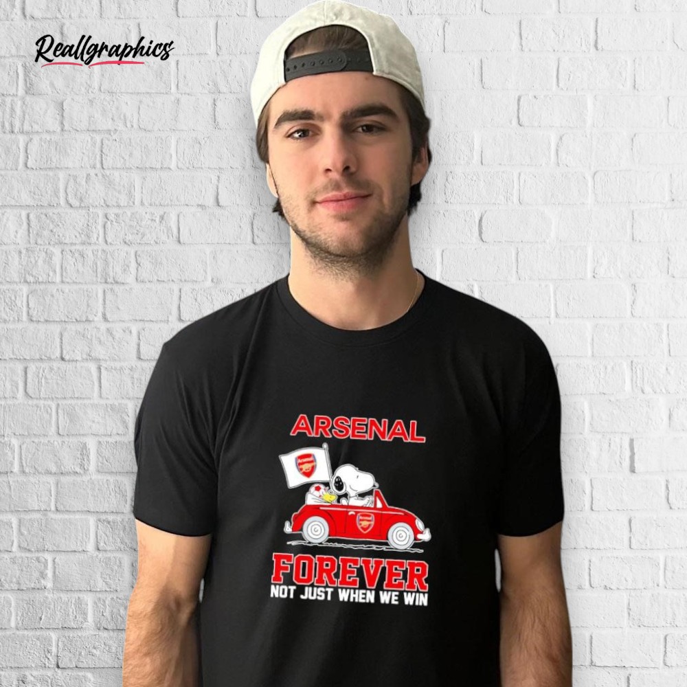 snoopy-and-woodstock-driing-car-arsenal-foreer-not-just-when-we-win-shirt-6_zxcizd Snoopy And Woodstock Driving Car Arsenal Forever Not Just When We Win Shirt