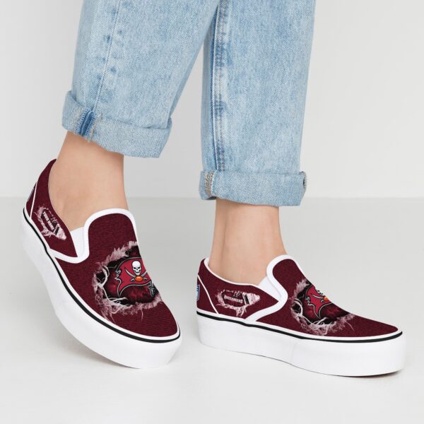 tampa bay buccaneers slip on shoes, tampa bay buccaneers unique gifts