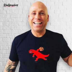 toronto raptors lizard dribbling shirt