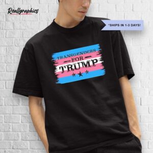 transgenders for trump lgbt flag shirt
