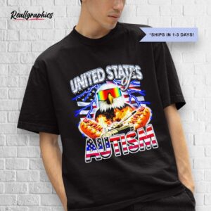 united states of autism usa flag shirt