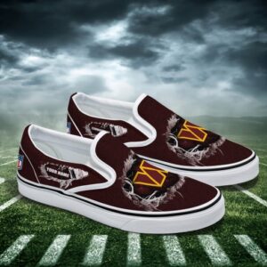 washington commanders slip on shoes, washington commanders fan gears