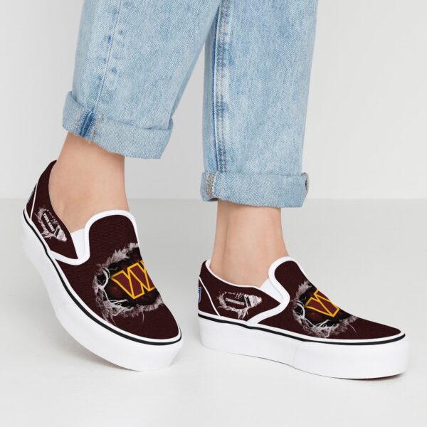 washington commanders slip on shoes, washington commanders fan gears
