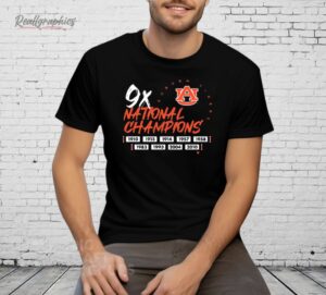 Auburn Football Nine Time National Champions Shirt